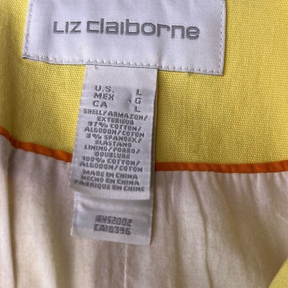 Vintage Liz‎ Claiborne Yellow Coat - Picture 7 of 7